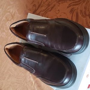 10W Clarks Brown Leather Men's Shoes CLARK Unstructured